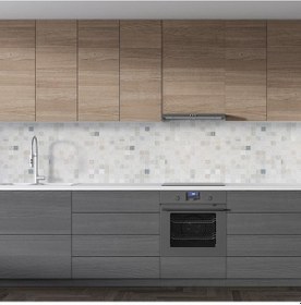 Resim Mutfak Tezgah Arası Folyo Fayans Kaplama Folyosu Küçük Taş Desen 