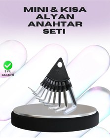 Resim 9 Parça Alyan Anahtar Seti Farklı Metrik Ölçü Pratik Taşıma 