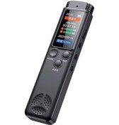 Resim Hombey 8gb Siyah Ses Kaydedici - Profesyonel Hd Gürültü Engelleme, Tek Tuşla Kayıt, Zamanlı Kayıt, Ses Kontrolü - Öğrenci Ve İş Toplantıları İçin 