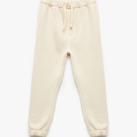 Resim Erkek Bebek Beli Bağcıklı Pamuklu Basic Şardonlu Jogger Eşofman Altı 