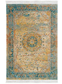 Resim Alanur Home Eko Trend Djt Yıkanabilir Kaymaz Taban 3 Lü Yatak Odası Takımı P1356 Vintage Turkuaz 