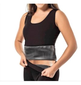 Resim Kadın Siyah Sauna Termal Tayt Atlet Takımı 