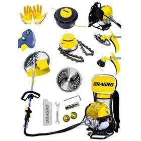 Resim Dragro Gt9004 20 Hp Sarı Gt Sırt Tipi Benzinli Motorlu Ot Çalı Tırpanı Çim Biçme Makinesi Sırt Sarı Tek 