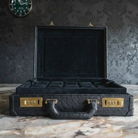 Resim Bond Saat Kutusu 15'li Devekuşu Derisi 