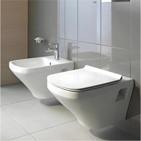 Resim Duravit Durastlye Rimless Asma Klozet 45383900A1 + Duravit Yavaş Kapak 
