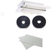 Resim White Daisy Yf23 Inox Davlumbaz Karbon Fitre 2 Adet 