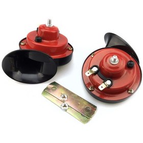 Resim Geeksen 12v Çift Tonlu Yüksek Sesli Elektrikli Salyangoz Korna - Motosiklet, Araba Ve Tekneler İçin 