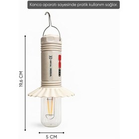 Resim Şarj Edilebilir Kamp Lambası - Wison - Solar Şarjlı Ws-688 Çok Renkli 