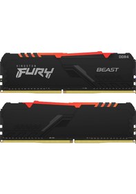 Resim Kingston Fury Beast RGB KF432C16BBAK2/16 16 GB (2x8) DDR4 3200 MHz CL16 Ram 