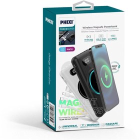 Resim Phixi Force Pw12 10.000mah Wireless 4 Çıkışlı Powerbank 