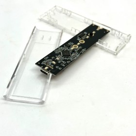 Resim Aogo Yeni Tip Işıklı Vidasız Nvme Kutu M.2 Nvme SSD Harddisk Kutusu Usb3.1 Type-C Gen2 10GBPS M-Key SSD Usb-C 