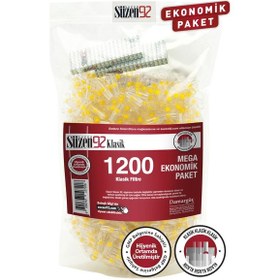 Resim Süzen92 Sigara Ağızlığı Filtresi Klasik 1200'lü Ekonomik Paket 2 Adet Taşıma Kutusu Hediyeli 