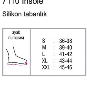 Resim Orthocare Silikon Tabanlık 7110 Xl 