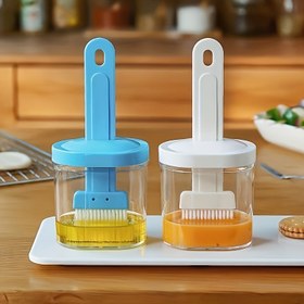 Resim 1pc, Yağ Fırçası, Yağ Kutusu ile Pişirme Fırçası, Barbekü Fırçası, Pişirme ve Barbekü İçin Ev Yağ Fırçası, Yağ Kutusu ile Yaratıcı Yağ Fırçası, Mutfak BBQ Kampı Açık Hava Pikniği İçin Sos Fırçası, Mutfak Aksesuarları, BBQ Aksesuarları 