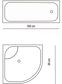 Resim Zethome Banyo Perdesi 1x180x200 Tek Kanat Duş Perdesi Halka Hediyeli Duşakabin Perdesi 11909 