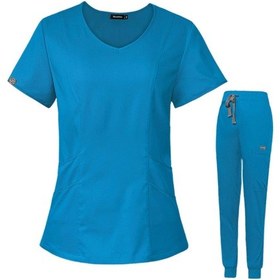 Resim Dolıty Kadın Üniforma Fırçalama Seti Hemşireler L-mavi 