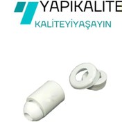 Resim YAPI KALİTE 4 Adet Taharat Çubuğu Ucu Plastik Beyaz Taharet Borusu Ucu Perletörü Aparatı 