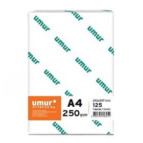 Resim Umur A4 Gramajlı 250 G 125 Yaprak Fotokopi Kağıdı 1 Paket 