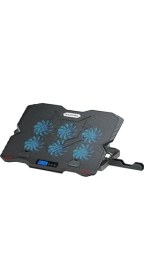 Resim Sx-35 Snower 6 Fanlı 9-15,6 Inç Notebook Soğutucu Stand Telefon Standlı Siyah 