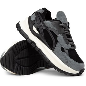 Resim Deery Kadın Hakiki Süet Siyah Sneaker Ayakkabı 