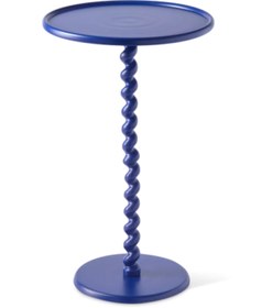 Resim Pols Potten Twister Bar Masası, Toz Boyalı Metal, Lacivert 