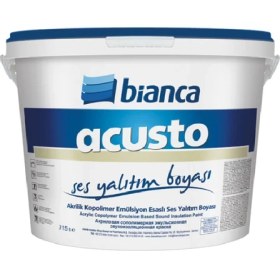 Resim Bianca Acusto Ses Yalıtım Boyası 15 lt Beyaz 