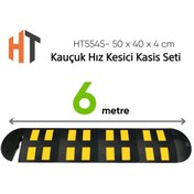 Resim Hayat Trafik Kauçuk Hız Kesici Kasis Seti 50 x 40 x 4 cm - EKO - 6 Metre 
