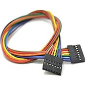 Resim 7 PİN 0,25MM KABLOLU DUPONT KABLO 10CM - ÇİFT TARAFLI 