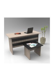 Resim Robin Home Verona Ab Ofis Büro Masa Takımı Meşe-Siyah 