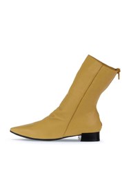 Resim Bueno Shoes Sarı Deri Kadın Topuklu Bot 01wr3011 
