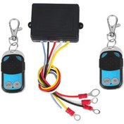 Resim Araba Elektrikli Vinç Röle Kablosuz Anahtar Kontrol Cihazı, Özellikler: 2 Uzaktan Kumanda 