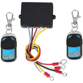 Resim Araba Elektrikli Vinç Röle Kablosuz Anahtar Kontrol Cihazı, Özellikler: 2 Uzaktan Kumanda 
