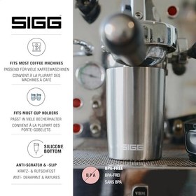 Resim Sigg Miracle Brushed termos kupa (0,27 l), zararlı madde içermeyen ve yalıtımlı kahve kupası, sızdırmaz kahve kupası, paslanmaz çelik bardak, 1 adet (tekli paket) 