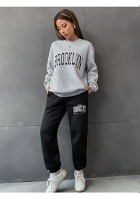 Resim Hırsch Kadın Brooklyn Baskılı Eşofman Takımı Grisiyah 