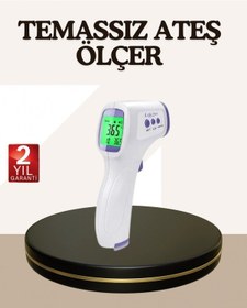 Resim Kızılötesi Alından Temassız Ateş Ölçer Akıllı Sesli Uyarı 