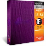 Resim Elixir Telleri, Akustik Gitar Telleri, 80/20 Bronz NANOWEB Kaplamalı, Uzun Ömürlü Parlak ve Odaklı Ton ile Rahat Hissedilen, 6 Telli Set, Hafif 12-53 