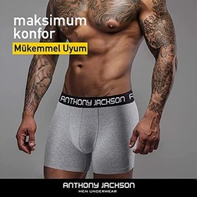 Resim Anthony Jackson Likralı 3'lü Kutu Premium Erkek Boxer Özel Kolleksiyon 