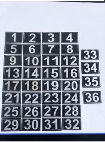 Resim Kapı, Dolap,Raf,Posta Kutusu Numarası 3.5X5.5 Cm 1 Den 36 Ya 