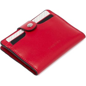 Resim Kırmızı Deri Unisex Kredi Kartlık - S1KK00001653-H4B 
