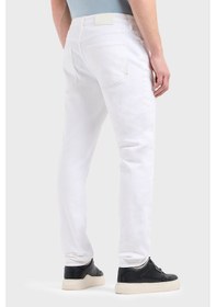 Resim Armani Exchange Erkek Kot Pantolon Xm000070 Af14267 U0001 Beyaz Beyaz 