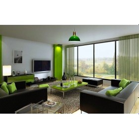 Resim Riolight Modern1,Rustik,Vintage Salon, Odalar Için Yeşil Içi Beya 