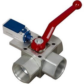 Resim HİDROLİK 3-YOLLU EMNİYET ŞALTERLİ KÜRESEL VANALAR (L-TİPİ) 