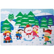 Resim Nessiworld 1278-CS Chiva, Kış Ahşap Yer Puzzle 