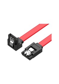 Resim 40 cm Sata Data Kablo - 90 Derece - Metal Klips - 5 Adet 