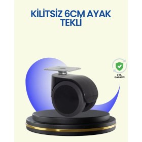 Resim Belle Fusion Mey Ithalat® 6 cm Döner Kilitsiz Ayak Tek Parça 