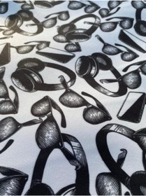 Resim Favor Gözlük Telefon Kombin Desenli Dijital Baskılı Kumaş Fvr-1620 