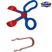 Resim Zells workshop Handy Scoopers - Balon Makas Ve Sıkıştırılabilir Maşa-bordo-mavi 