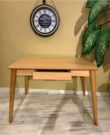 Resim Masifart Konik Ayak Çalışma Masası Modern Natürel 