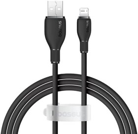 Resim Baseus Pudding Hızlı Şarj Özellikli Lightning Kablo 2.4A, 1.2 Metre, Siyah 