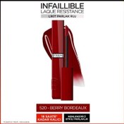 Resim Loreal Paris Infaillible Laque Resistance Likit Parlak Ruj - 520 Berry Bordeaux 